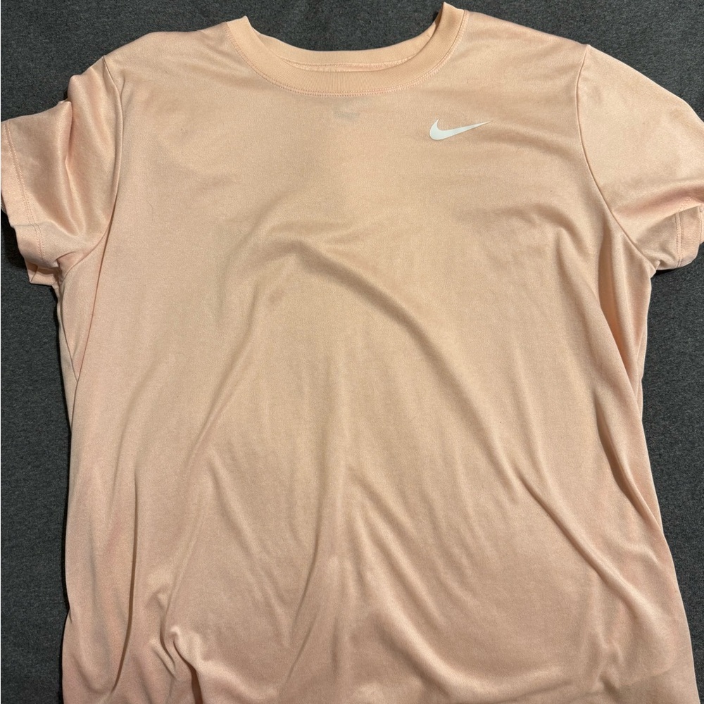 Nike Light Peach Tee with White Logo